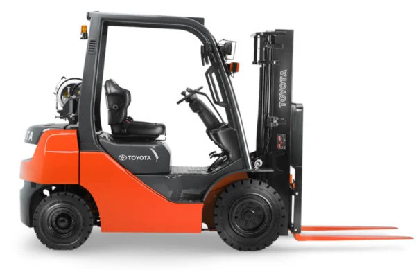 Toyota 8FGU25 | 5000LB | Warehouse Forklift | 3-Stage Propane