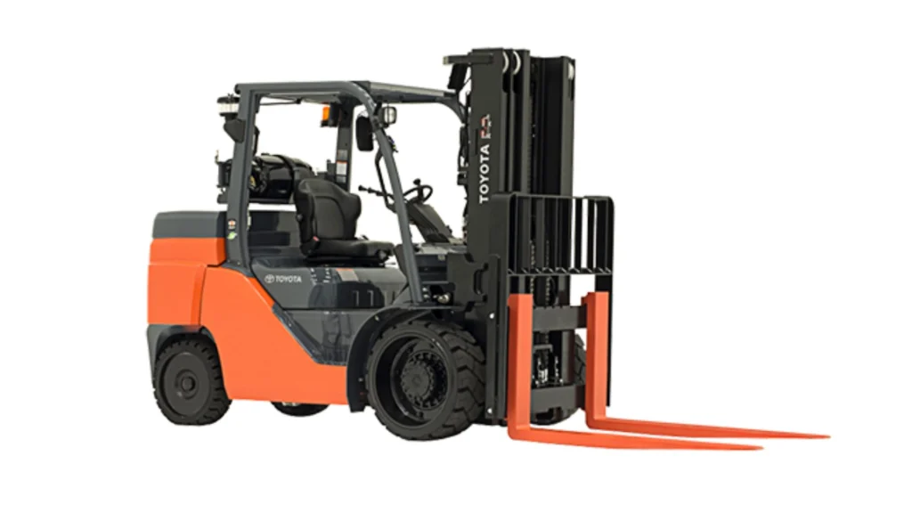 Toyota 8FGU40 Warehouse Forklift, 8000LB, Propane